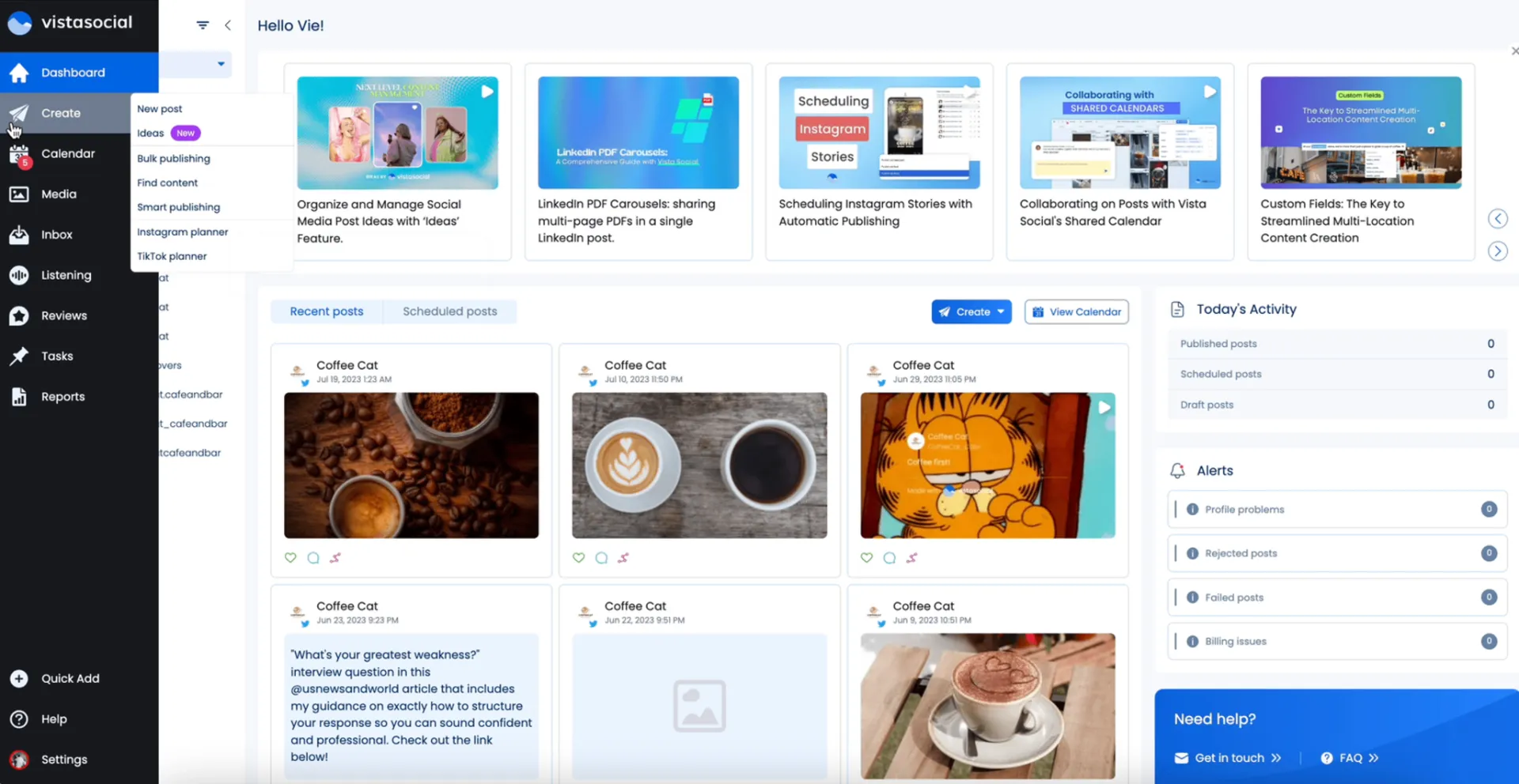 vista social ai app