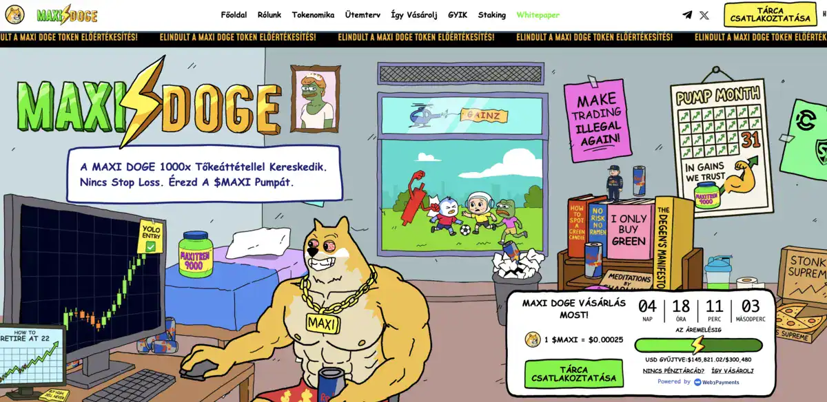 maxi doge weboldal
