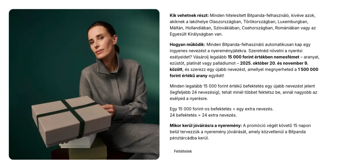 bitpanda arany nyeremenyjatek
