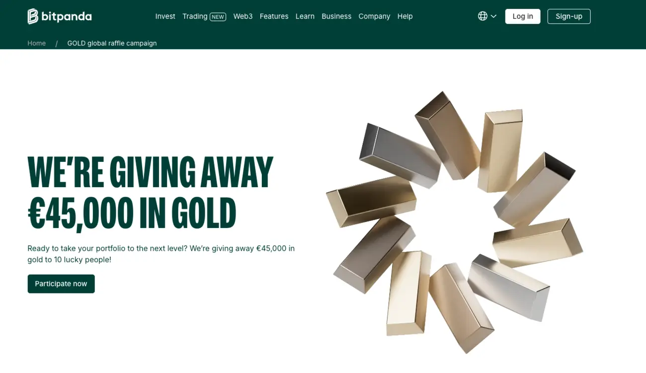 You are currently viewing Bitpanda’s Gold Raffle – 45,000 Euros total prize
