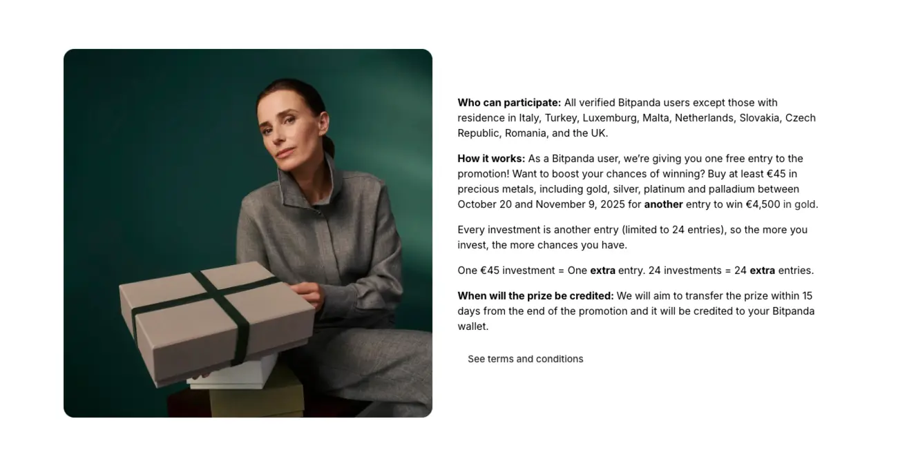 bitpanda gold raffle terms