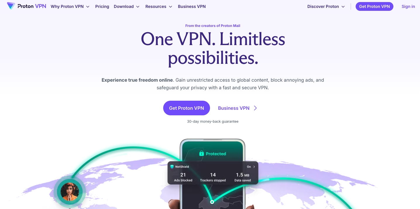proton vpn oldala