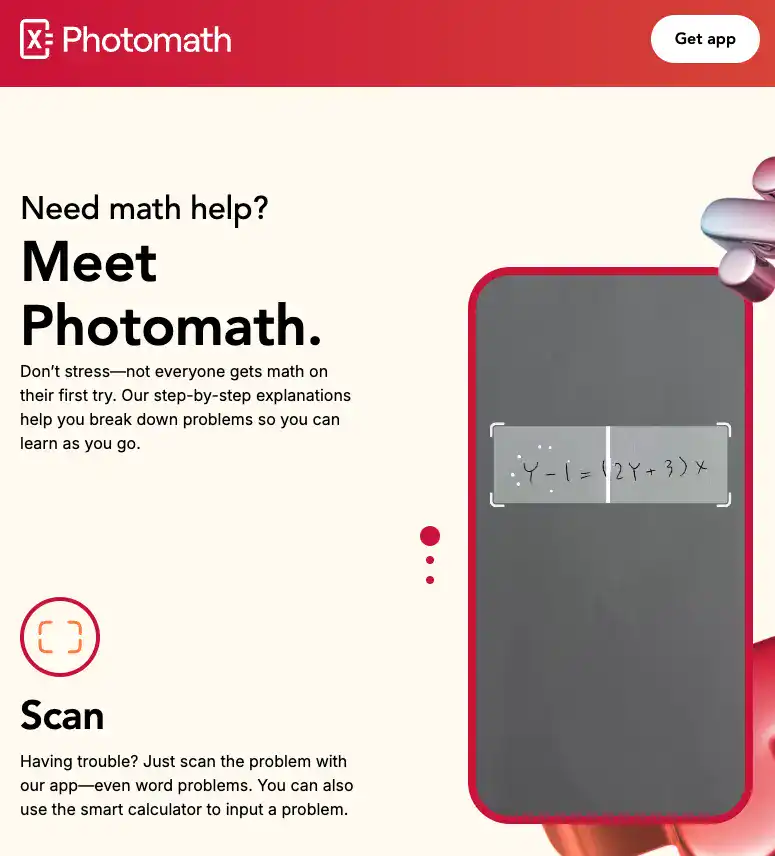 Photomath app