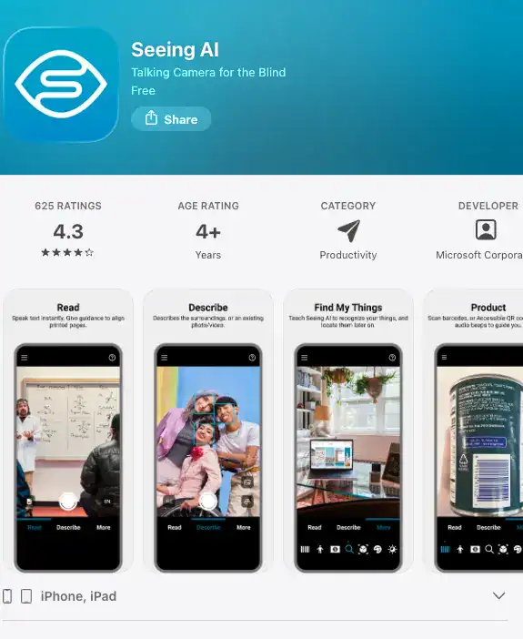 seeing ai app